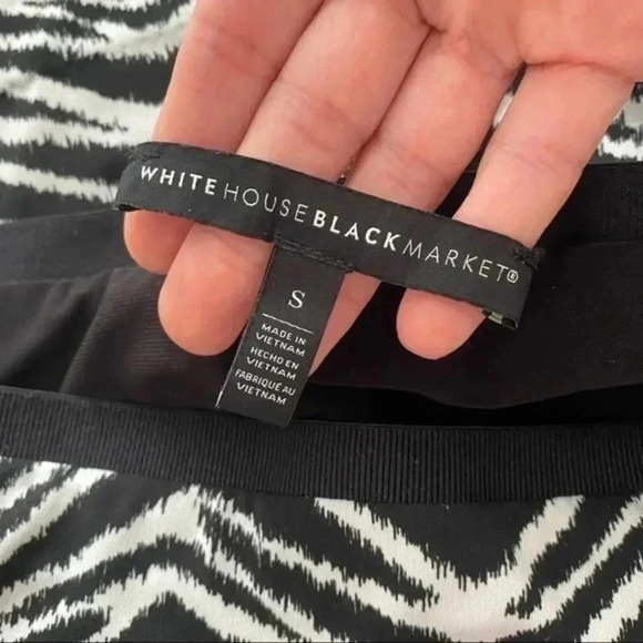 WHITE HOUSE BLACK MARKET ZEBRA Print Skirt - Picture 2 of 14